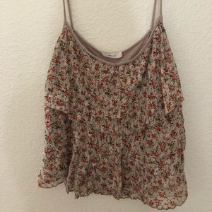 5 for $25 Floral lace tank